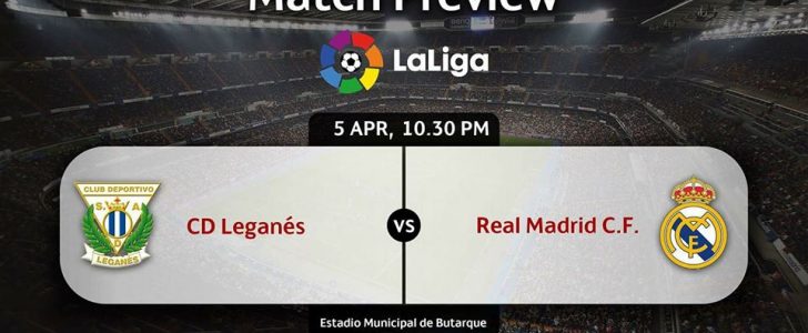 موعد مباراة ريال مدريد وليغانيس ليوم الأربعاء الموافق 5/4/2017